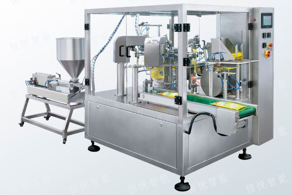 给袋式全自动液体91香蕉视频免费下载采用预制袋