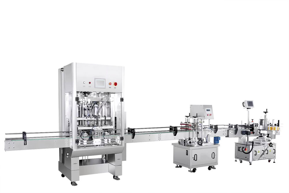 全自动直线灌装机，膏体乳液通用